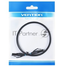 Патч-корд Vention прямой UTP cat.6, RJ45 - 2м. плоский Черный