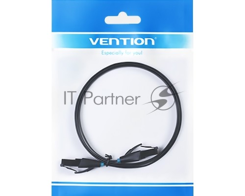 Патч-корд Vention прямой UTP cat.6, RJ45 - 5м. плоский Черный