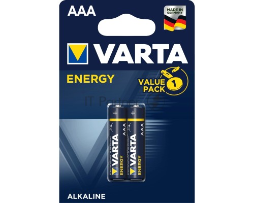 Батарейка Varta ENERGY LR03 AAA BL2 Alkaline 1.5V (4103) (2/20/100) (2 шт.)