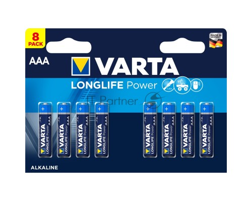 Батарейка Varta LONGLIFE POWER (HIGH ENERGY) LR03 AAA BL8 Alkaline 1.5V (4903) (8/160) (8 шт.)