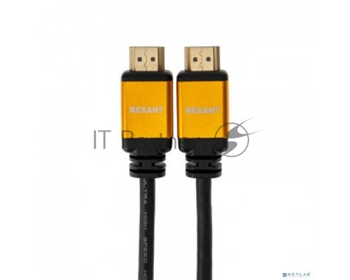 Кабель REXANT HDMI - HDMI 2.1 длина 3 метра GOLD