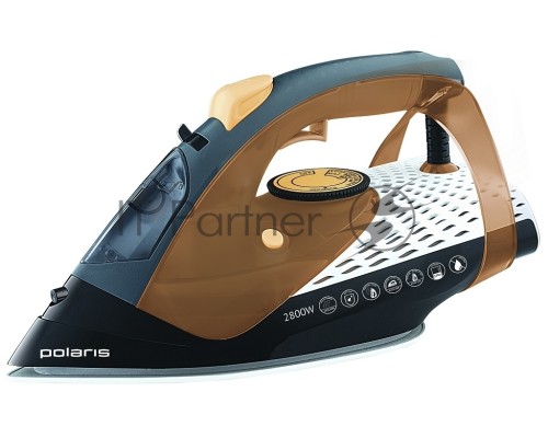 Утюг Polaris PIR2860AK 3m Черный/Оранжевый 2800Вт