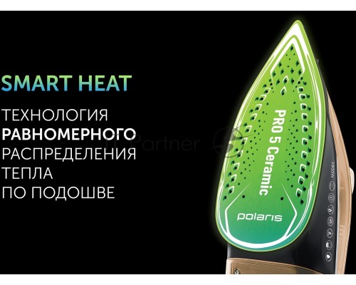 Утюг Polaris PIR2860AK 3m Черный/Оранжевый 2800Вт
