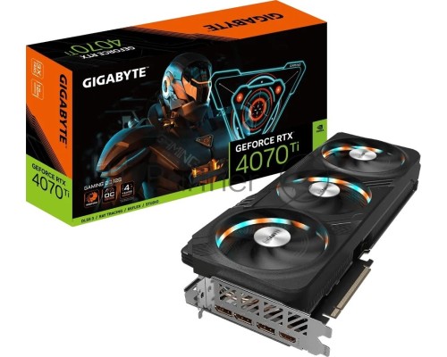 Видеокарта Gigabyte GV-N407TGAMING-12GD GeForce RTX 4070TI 12288Mb 192 GDDR6X 2640/21000 HDMIx1 DPx3 HDCP Ret