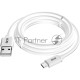 Кабель GCR 2.0m MicroUSB, белый, быстрая зарядка, 28/24 AWG