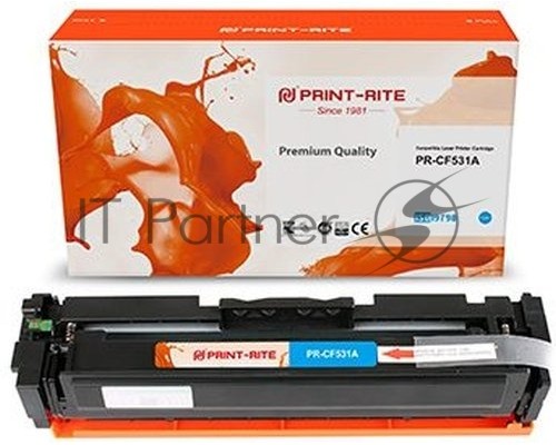 Картридж лазерный Print-Rite TFH931CPU1J PR-CF531A CF531A голубой (900стр.) для HP LJ M180n/M181fw Картридж лазерный Print-Rite TFH931CPU1J PR-CF531A CF531A голубой (900стр.) для HP LJ M180n/M181fw