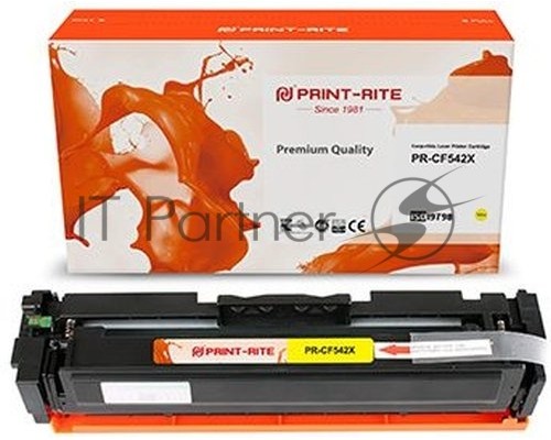 Картридж лазерный Print-Rite TFHB34YPU1J PR-CF542X CF542X желтый (2500стр.) для HP LJ M254dw/M280nw/M281fdn