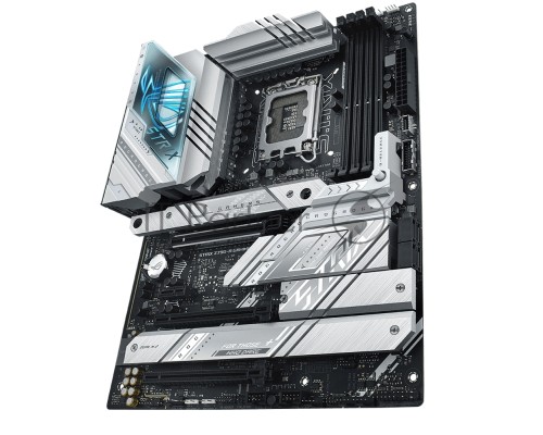 Материнская плата ASUS ROG STRIX Z790-A GAMING WIFI D4, LGA 1700, Intel Z790, 4xDDR4, 4xSATA, 4xM.2, 1xPCI-E 5.0 x16, 2xPCI-E 4.0 x4, 1xHDMI, 1xDisplayPort, 1x 2.5Gb LAN, 2xUSB-A 3.2 Gen 2, 4xUSB-A 3.2 Gen 1, 5x3.5 мм, 7.1, Standard-ATX