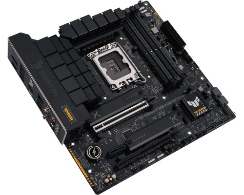 Материнская плата ASUS TUF GAMING B760M-PLUS WIFI D4, LGA 1700, Intel B760, 4xDDR4, 4xSATA, 2xM.2, 1xPCI-E 5.0 x16, 1xPCI-E 4.0 x4, 1xUSB-A 3.2 Gen 1, 4xUSB-A 3.2 Gen 2, 2xUSB 2.0, 1xUSB-C 3.2 Gen 2x2, 1x2.5Gb LAN, 5x3.5 мм, 7.1, Wi-Fi 6, Bluetooth 5.2, 