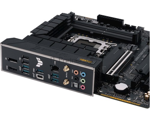 Материнская плата ASUS TUF GAMING B760M-PLUS WIFI D4, LGA 1700, Intel B760, 4xDDR4, 4xSATA, 2xM.2, 1xPCI-E 5.0 x16, 1xPCI-E 4.0 x4, 1xUSB-A 3.2 Gen 1, 4xUSB-A 3.2 Gen 2, 2xUSB 2.0, 1xUSB-C 3.2 Gen 2x2, 1x2.5Gb LAN, 5x3.5 мм, 7.1, Wi-Fi 6, Bluetooth 5.2, 