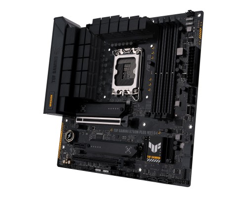 Материнская плата ASUS TUF GAMING B760M-PLUS WIFI D4, LGA 1700, Intel B760, 4xDDR4, 4xSATA, 2xM.2, 1xPCI-E 5.0 x16, 1xPCI-E 4.0 x4, 1xUSB-A 3.2 Gen 1, 4xUSB-A 3.2 Gen 2, 2xUSB 2.0, 1xUSB-C 3.2 Gen 2x2, 1x2.5Gb LAN, 5x3.5 мм, 7.1, Wi-Fi 6, Bluetooth 5.2, 