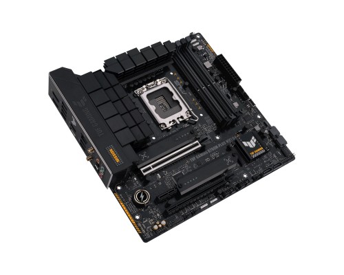 Материнская плата ASUS TUF GAMING B760M-PLUS WIFI D4, LGA 1700, Intel B760, 4xDDR4, 4xSATA, 2xM.2, 1xPCI-E 5.0 x16, 1xPCI-E 4.0 x4, 1xUSB-A 3.2 Gen 1, 4xUSB-A 3.2 Gen 2, 2xUSB 2.0, 1xUSB-C 3.2 Gen 2x2, 1x2.5Gb LAN, 5x3.5 мм, 7.1, Wi-Fi 6, Bluetooth 5.2, 