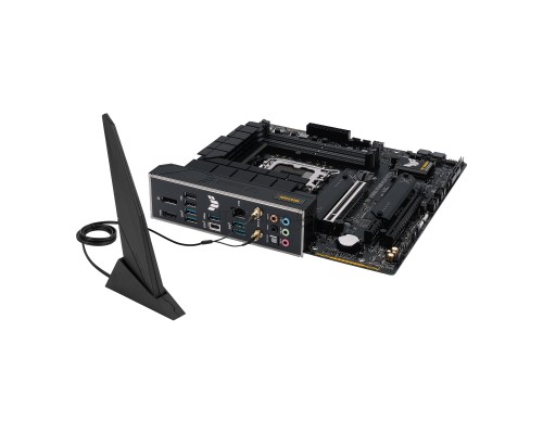 Материнская плата ASUS TUF GAMING B760M-PLUS WIFI D4, LGA 1700, Intel B760, 4xDDR4, 4xSATA, 2xM.2, 1xPCI-E 5.0 x16, 1xPCI-E 4.0 x4, 1xUSB-A 3.2 Gen 1, 4xUSB-A 3.2 Gen 2, 2xUSB 2.0, 1xUSB-C 3.2 Gen 2x2, 1x2.5Gb LAN, 5x3.5 мм, 7.1, Wi-Fi 6, Bluetooth 5.2, 