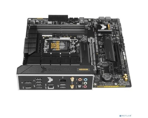 Материнская плата ASUS TUF GAMING B760M-PLUS WIFI D4, LGA 1700, Intel B760, 4xDDR4, 4xSATA, 2xM.2, 1xPCI-E 5.0 x16, 1xPCI-E 4.0 x4, 1xUSB-A 3.2 Gen 1, 4xUSB-A 3.2 Gen 2, 2xUSB 2.0, 1xUSB-C 3.2 Gen 2x2, 1x2.5Gb LAN, 5x3.5 мм, 7.1, Wi-Fi 6, Bluetooth 5.2, 