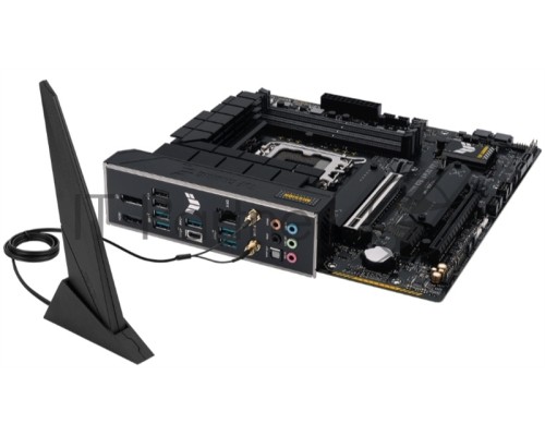 Материнская плата ASUS TUF GAMING B760M-PLUS WIFI D4, LGA 1700, Intel B760, 4xDDR4, 4xSATA, 2xM.2, 1xPCI-E 5.0 x16, 1xPCI-E 4.0 x4, 1xUSB-A 3.2 Gen 1, 4xUSB-A 3.2 Gen 2, 2xUSB 2.0, 1xUSB-C 3.2 Gen 2x2, 1x2.5Gb LAN, 5x3.5 мм, 7.1, Wi-Fi 6, Bluetooth 5.2, 