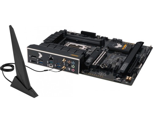 Материнская плата ASUS TUF GAMING B760-PLUS WIFI D4, LGA 1700, Intel B760, 4xDDR4, 4xSATA, 3xM.2, 1xPCI-E 5.0 x16, 1xPCI-E 3.0 x4, 1xUSB-A 3.2 Gen 2, 3xUSB-A 3.2 Gen 1, 1xUSB-C 3.2 Gen 2x2, 1x2.5Gb LAN, 5x3.5 мм, 7.1, Wi-Fi 6, Bluetooth 5.2, Standard-ATX