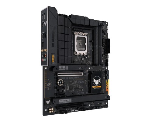Материнская плата ASUS TUF GAMING B760-PLUS WIFI D4, LGA 1700, Intel B760, 4xDDR4, 4xSATA, 3xM.2, 1xPCI-E 5.0 x16, 1xPCI-E 3.0 x4, 1xUSB-A 3.2 Gen 2, 3xUSB-A 3.2 Gen 1, 1xUSB-C 3.2 Gen 2x2, 1x2.5Gb LAN, 5x3.5 мм, 7.1, Wi-Fi 6, Bluetooth 5.2, Standard-ATX