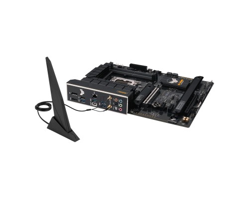 Материнская плата ASUS TUF GAMING B760-PLUS WIFI D4, LGA 1700, Intel B760, 4xDDR4, 4xSATA, 3xM.2, 1xPCI-E 5.0 x16, 1xPCI-E 3.0 x4, 1xUSB-A 3.2 Gen 2, 3xUSB-A 3.2 Gen 1, 1xUSB-C 3.2 Gen 2x2, 1x2.5Gb LAN, 5x3.5 мм, 7.1, Wi-Fi 6, Bluetooth 5.2, Standard-ATX