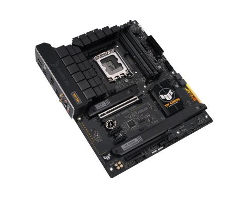 Материнская плата ASUS TUF GAMING B760-PLUS WIFI D4, LGA 1700, Intel B760, 4xDDR4, 4xSATA, 3xM.2, 1xPCI-E 5.0 x16, 1xPCI-E 3.0 x4, 1xUSB-A 3.2 Gen 2, 3xUSB-A 3.2 Gen 1, 1xUSB-C 3.2 Gen 2x2, 1x2.5Gb LAN, 5x3.5 мм, 7.1, Wi-Fi 6, Bluetooth 5.2, Standard-ATX