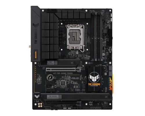 Материнская плата ASUS TUF GAMING B760-PLUS WIFI D4, LGA 1700, Intel B760, 4xDDR4, 4xSATA, 3xM.2, 1xPCI-E 5.0 x16, 1xPCI-E 3.0 x4, 1xUSB-A 3.2 Gen 2, 3xUSB-A 3.2 Gen 1, 1xUSB-C 3.2 Gen 2x2, 1x2.5Gb LAN, 5x3.5 мм, 7.1, Wi-Fi 6, Bluetooth 5.2, Standard-ATX