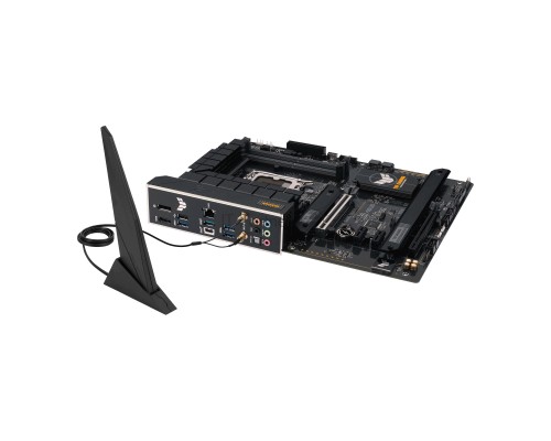 Материнская плата ASUS TUF GAMING B760-PLUS WIFI D4, LGA 1700, Intel B760, 4xDDR4, 4xSATA, 3xM.2, 1xPCI-E 5.0 x16, 1xPCI-E 3.0 x4, 1xUSB-A 3.2 Gen 2, 3xUSB-A 3.2 Gen 1, 1xUSB-C 3.2 Gen 2x2, 1x2.5Gb LAN, 5x3.5 мм, 7.1, Wi-Fi 6, Bluetooth 5.2, Standard-ATX