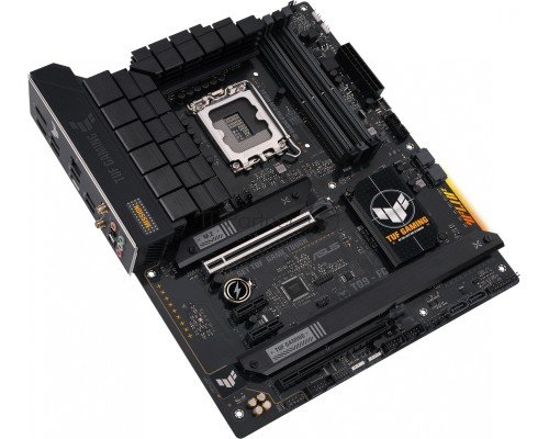 Материнская плата ASUS TUF GAMING B760-PLUS WIFI D4, LGA 1700, Intel B760, 4xDDR4, 4xSATA, 3xM.2, 1xPCI-E 5.0 x16, 1xPCI-E 3.0 x4, 1xUSB-A 3.2 Gen 2, 3xUSB-A 3.2 Gen 1, 1xUSB-C 3.2 Gen 2x2, 1x2.5Gb LAN, 5x3.5 мм, 7.1, Wi-Fi 6, Bluetooth 5.2, Standard-ATX