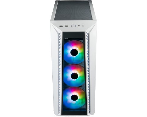 Компьютерный корпус Cooler Master MasterBox 520 WHITE U3x1,U3.1type Cx1,Audio,ARGB fanx3,front TG panel