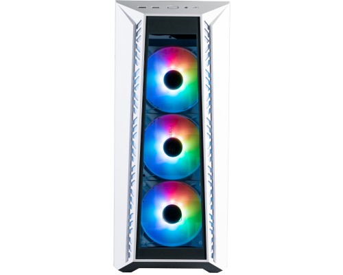 Компьютерный корпус Cooler Master MasterBox 520 WHITE U3x1,U3.1type Cx1,Audio,ARGB fanx3,front TG panel