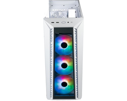 Компьютерный корпус Cooler Master MasterBox 520 WHITE U3x1,U3.1type Cx1,Audio,ARGB fanx3,front TG panel