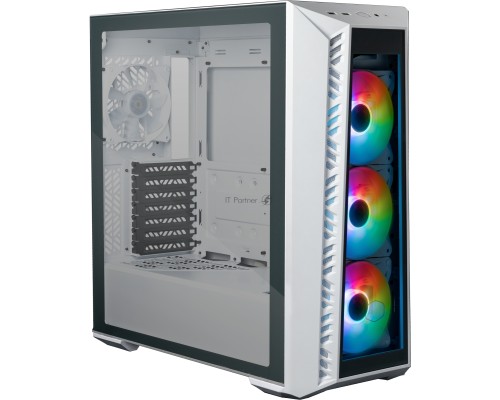 Компьютерный корпус Cooler Master MasterBox 520 WHITE U3x1,U3.1type Cx1,Audio,ARGB fanx3,front TG panel