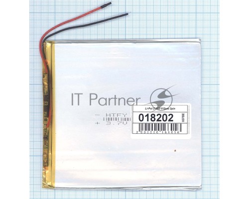 Аккумулятор Li-Pol (батарея) 2*110*115мм 2pin 3.7V/3500mAh