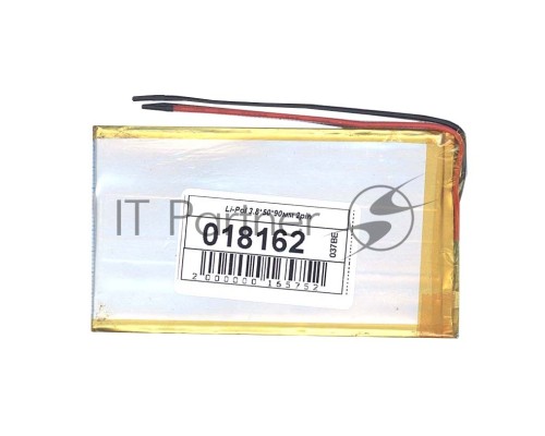Аккумулятор Li-Pol (батарея) 3.8*50*90мм 2pin 3.7V/1600mAh