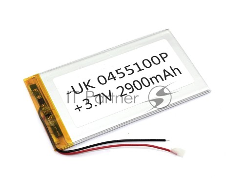 Аккумулятор Li-Pol (батарея) 4*55*100мм 2pin 3.7V/2900mAh