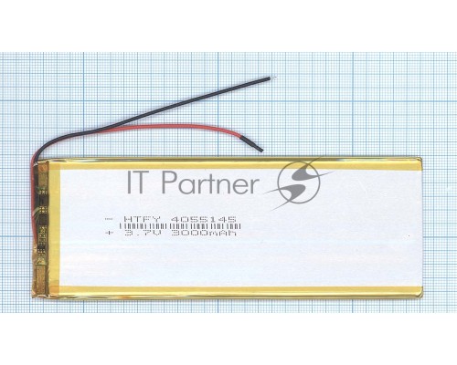 Аккумулятор Li-Pol (батарея) 4*55*145мм 2pin 3.7V/3000mAh