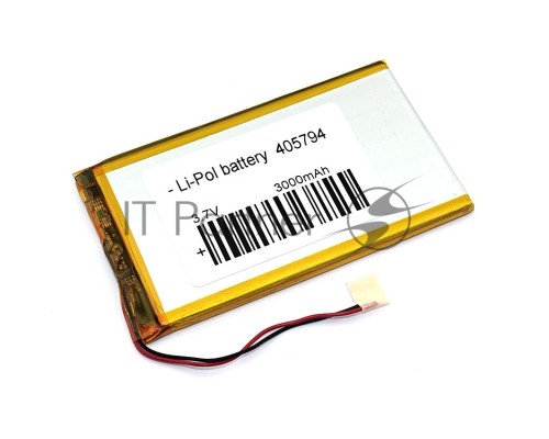 Аккумулятор Li-Pol (батарея) 4*57*94мм 2pin 3.7V/3000mAh