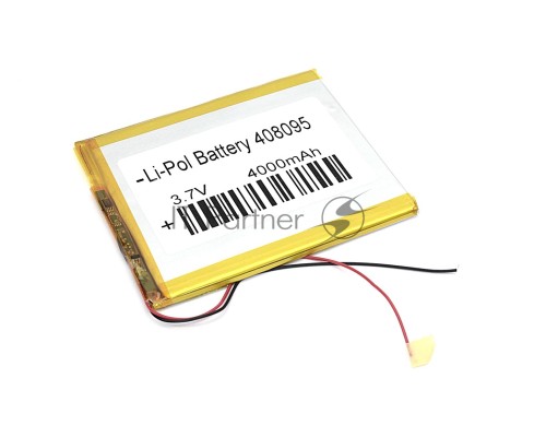 Аккумулятор Li-Pol (батарея) 4*80*95мм 2pin 3.7V/3900mAh