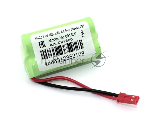 Аккумулятор Ni-Cd 3.6V 1800 mAh AA Row разъем JST