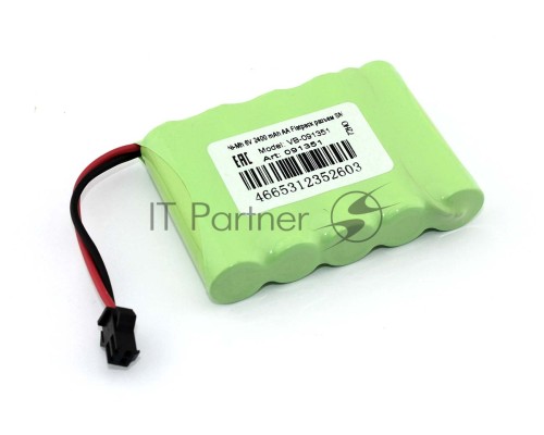 Аккумулятор Ni-Mh 6V 2400 mAh AA Flatpack разъем SM