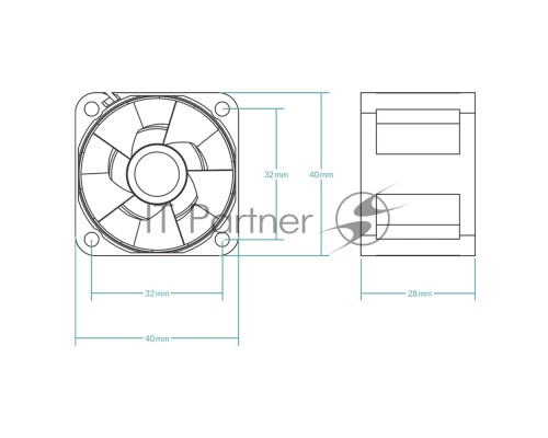 Вентилятор корпусной ARCTIC S4028-6K 5-Pack  250 - 6000 rpm Dual Ball Bearing  4-Pin Fan-Connector (ACFAN00273A)
