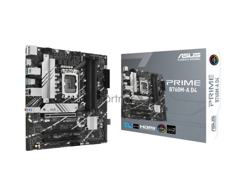 Материнская плата Asus PRIME B760M-A D4 B760, 4*DDR4, HDMI+DP, 4xSATA3 + RAID, M2, Audio, Gb LAN, USB 3.2, USB 2.0, mATX
