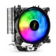 Кулер ExeGate Dark Magic EXX400V2-PWM.RGB (Al+Cu, черное покрытие, 4 тепл.трубки, LGA775/1150/1151/1155/1156/1200/1700/AM2/AM2+/AM3/AM3+/AM4/FM1/FM2/754/939/940, TDP 140W, Fan 120mm, PWM, 1200-2100RPM, Hydro bearing, 4pin, 11-24db, 605г, RGB подсветка, с