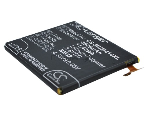 Аккумулятор CS-MUM410XL BM32 для Xiaomi Mi4 3.8V / 3000mAh / 11.40Wh Аккумулятор CS-MUM410XL BM32 для Xiaomi Mi4 3.8V / 3000mAh / 11.40Wh