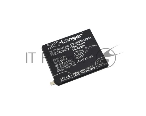 Аккумулятор CS-MUM520SL BM37 (Int.Version) для Xiaomi Mi 5s Plus 3.85V / 3800mAh / 14.63Wh Аккумулятор CS-MUM520SL BM37 (Int.Version) для Xiaomi Mi 5s Plus 3.85V / 3800mAh / 14.63Wh