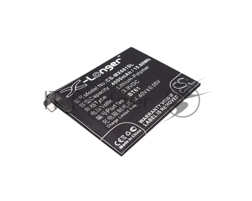 Аккумулятор CS-MX681SL BT61 для Meizu M3 Note (М - версия M681H) 3.9V / 4000mAh / 15.60Wh Аккумулятор CS-MX681SL BT61 для Meizu M3 Note (М - версия M681H) 3.9V / 4000mAh / 15.60Wh