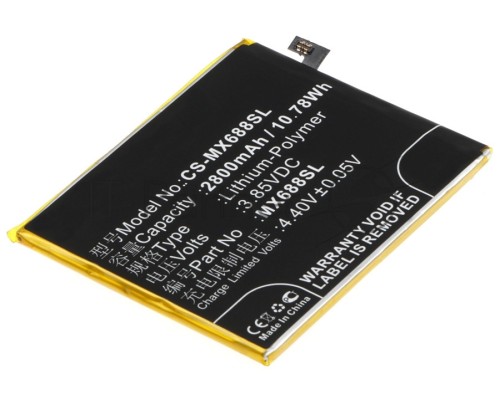 Аккумулятор CS-MX688SL BT68 для Meizu M3S mini 3.85V / 2800mAh / 10.78Wh Аккумулятор CS-MX688SL BT68 для Meizu M3S mini 3.85V / 2800mAh / 10.78Wh