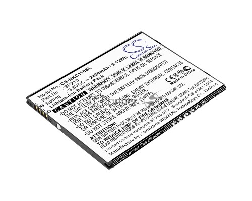Аккумулятор CS-NKC110SL SP210 для Nokia C1 Plus 3.8V / 2400mAh / 9.12Wh Аккумулятор CS-NKC110SL SP210 для Nokia C1 Plus 3.8V / 2400mAh / 9.12Wh