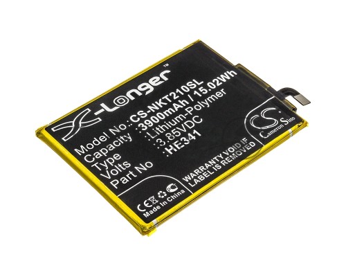 Аккумулятор CS-NKT210SL HE341 HE338 для Nokia 2.1 TA-1029 3.85V / 3900mAh / 15.02Wh Аккумулятор CS-NKT210SL HE341 HE338 для Nokia 2.1 TA-1029 3.85V / 3900mAh / 15.02Wh
