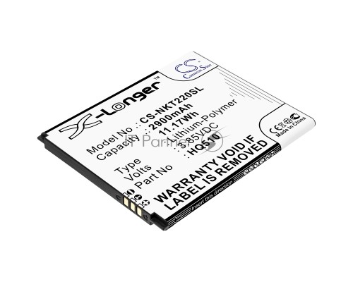 Аккумулятор CS-NKT220SL HQ510 для Nokia 2.2, Nokia 2.2 2019 3.85V / 2900mAh / 11.17Wh Аккумулятор CS-NKT220SL HQ510 для Nokia 2.2, Nokia 2.2 2019 3.85V / 2900mAh / 11.17Wh