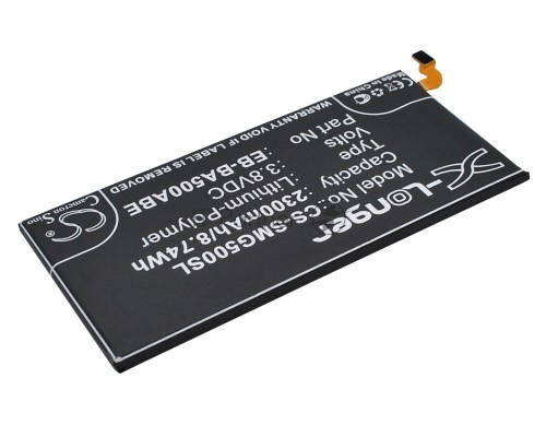 Аккумулятор CS-SMG500SL EB-BA500ABE для Samsung Galaxy A5 SM-A500F 3.8V / 2300mAh / 8.74Wh Аккумулятор CS-SMG500SL EB-BA500ABE для Samsung Galaxy A5 SM-A500F 3.8V / 2300mAh / 8.74Wh
