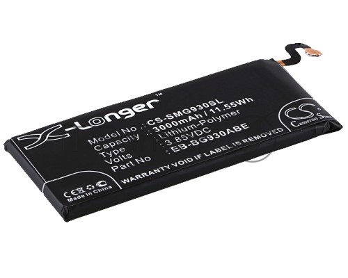 Аккумулятор CS-SMG930SL EB-BG930ABE для Samsung Galaxy S7 SM-G930F 3.85V / 3000mAh / 11.55Wh Аккумулятор CS-SMG930SL EB-BG930ABE для Samsung Galaxy S7 SM-G930F 3.85V / 3000mAh / 11.55Wh
